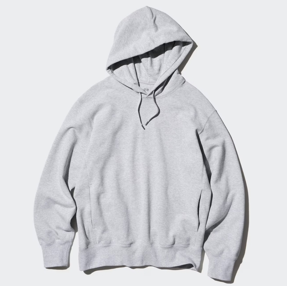 Uniqlo Unisex Sweat Pullover Hoodie Gray Size XXS